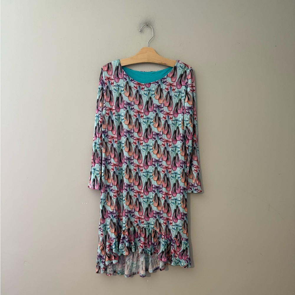 $23 ADD ON Posh Peanut Ballet Bamboo Dress Ruffles 12Y Kyte Little Sleepies‎